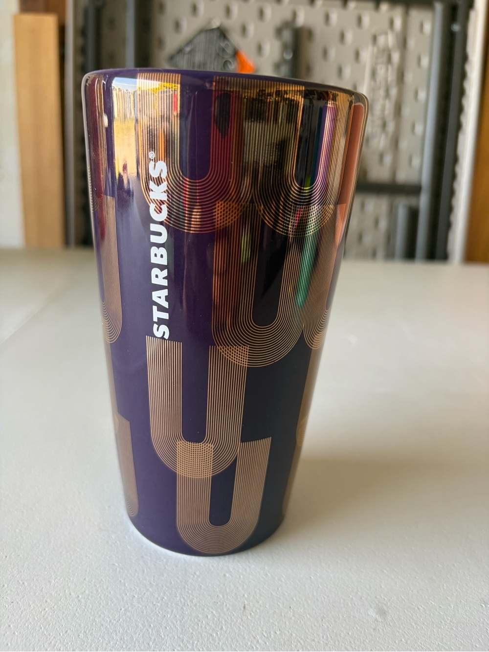 Starbucks Ceramic Mug 2020 Purple Gold Siren